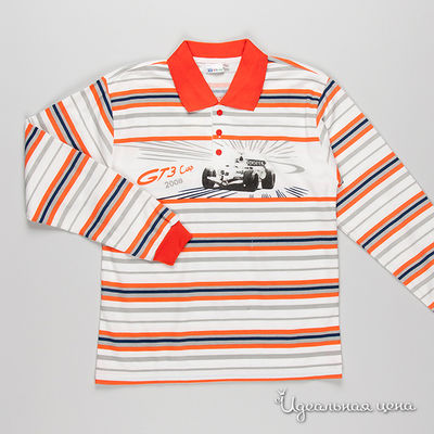 Рубашка-поло Cheng, цвет цвет белый / оранжевый