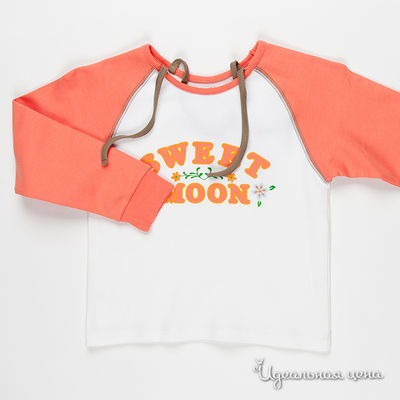 Лонгслив Yinko, цвет цвет белый / оранжевый