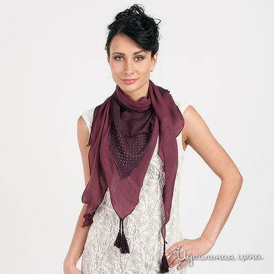 Платок Tom Tailor, цвет цвет светло-баклажановый