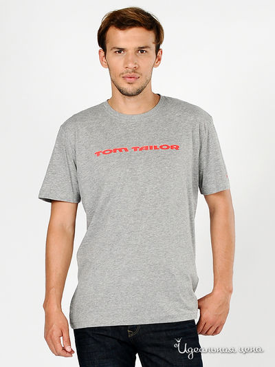 Футболка Tom Tailor, цвет цвет серый меланж