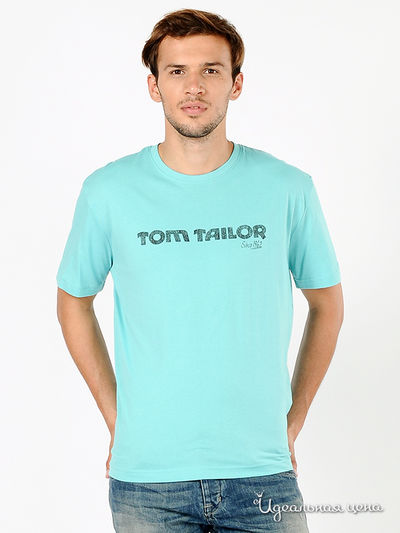 Футболка Tom Tailor мужская, цвет бирюзовый