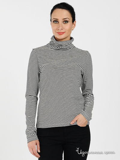 Водолазка Tom Tailor, цвет цвет белый / черный / принт полоска