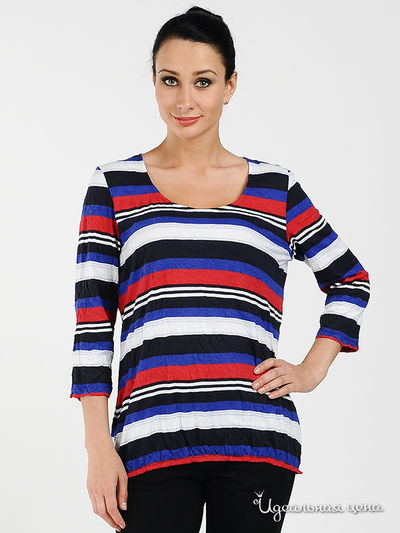 Блуза Tom Tailor, цвет цвет синий / красный / белый