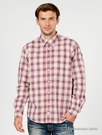 Рубашка Tom Tailor, цвет цвет красный / зеленый / синий