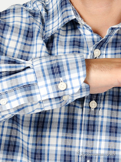 Рубашка Tom Tailor мужская, цвет белый / синий