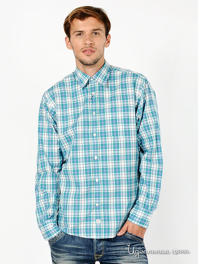 Рубашка Tom Tailor, цвет цвет голубой / бирюзовый