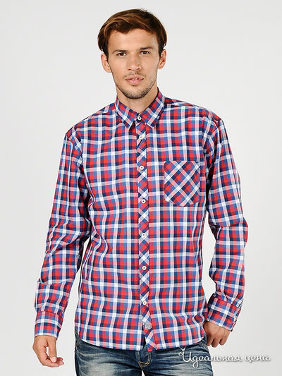 Рубашка Tom Tailor, цвет цвет синий / красный / белый