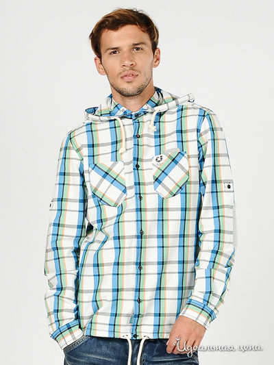 Рубашка Tom Tailor, цвет цвет белый / синий / зеленый