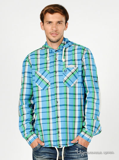 Рубашка Tom Tailor, цвет цвет голубой / зеленый