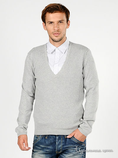Пуловер Tom Tailor мужской, цвет серый