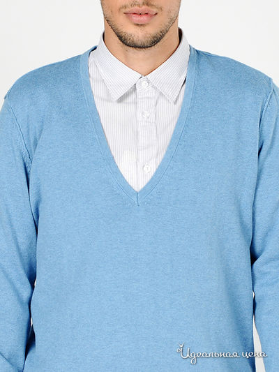 Пуловер Tom Tailor мужской, цвет голубой
