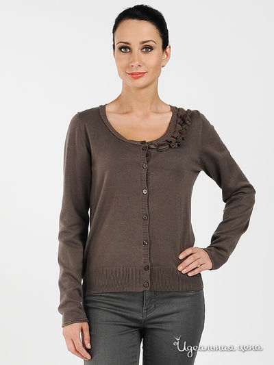 Кардиган Tom Tailor, цвет цвет серо-коричневый