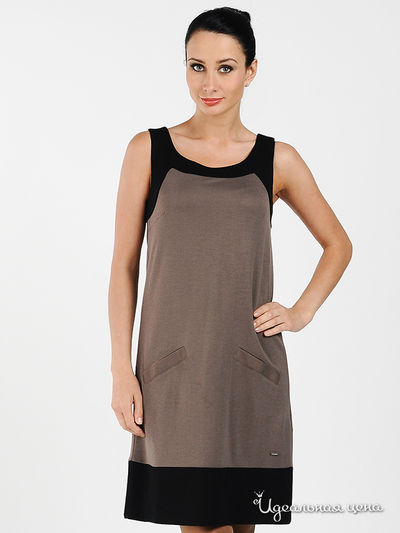 Платье Tom Tailor, цвет цвет серо-коричневый