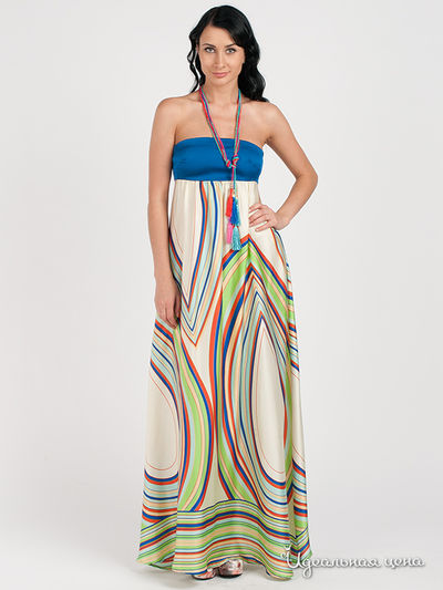 Платье Sexy woman&Northland, цвет цвет синий / молочный