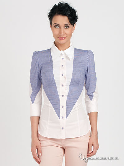 Рубашка Maria Rybalchenko, цвет цвет белый / фиолетовый
