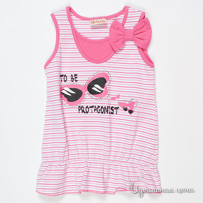 Майка Brums, цвет цвет белый / розовый