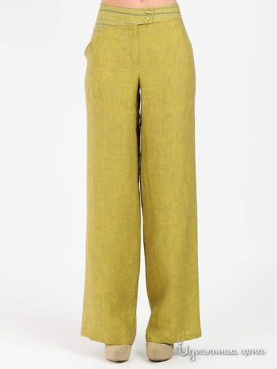 Брюки IMPREVU, цвет цвет зеленый