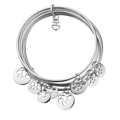 Браслет Hot Diamands, цвет серебро, бриллиант