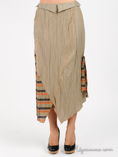 Юбка IMPREVU, цвет цвет бежевый