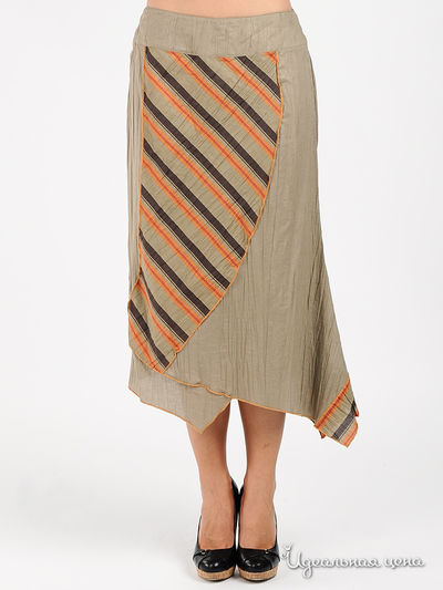 Юбка IMPREVU, цвет цвет бежевый