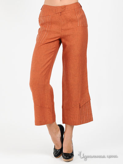 Капри IMPREVU, цвет цвет оранжевый