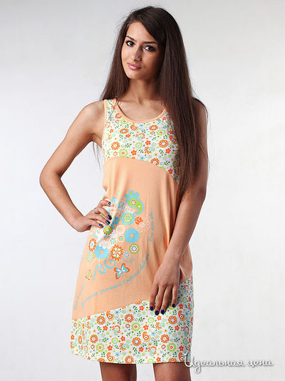 Сорочка Modno, цвет цвет оранжевый