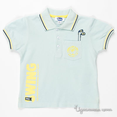 Футболка Chicco, цвет цвет голубой