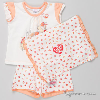 Пижама Chicco, цвет цвет белый / оранжевый