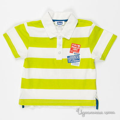 Футболка Chicco, цвет цвет зеленый / белый