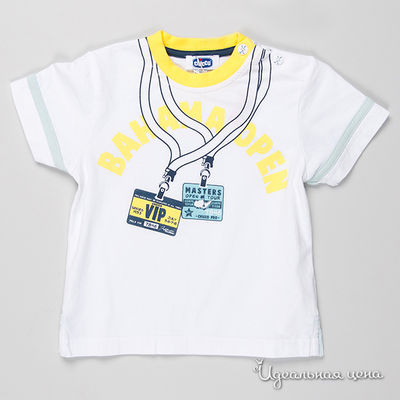 Футболка Chicco, цвет цвет белый / желтый