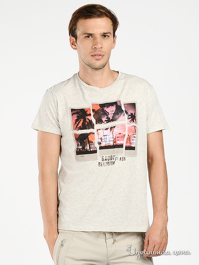 Футболка Gaudi, цвет цвет серый меланж