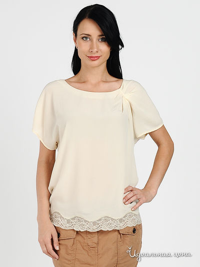 Блузка Gaudi, цвет цвет бежевый