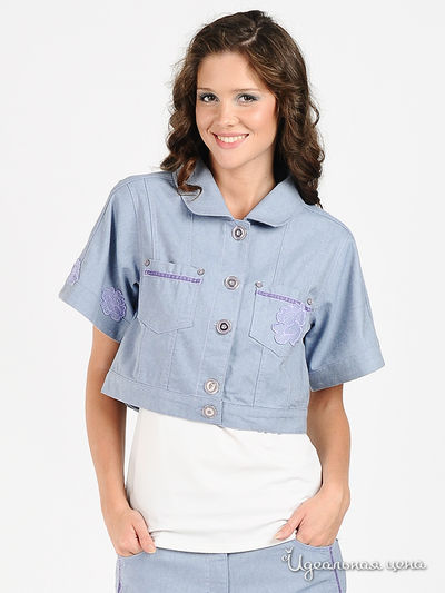 Жакет Enjoy (одежда), цвет цвет голубой