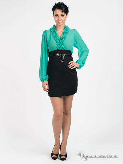 Платье Lily&Vera Mont, цвет цвет черный / зеленый