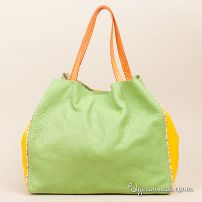 Сумка GianFrancoSisti, Claudia Firenze, цвет цвет салатовый / оранжевый