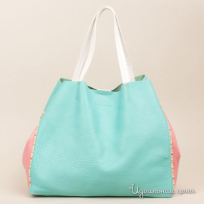 Сумка GianFrancoSisti, Claudia Firenze, цвет цвет бирюзовый / белый