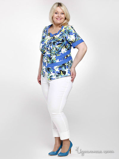 Жакет Зар-Стиль, цвет цвет голубой / белый