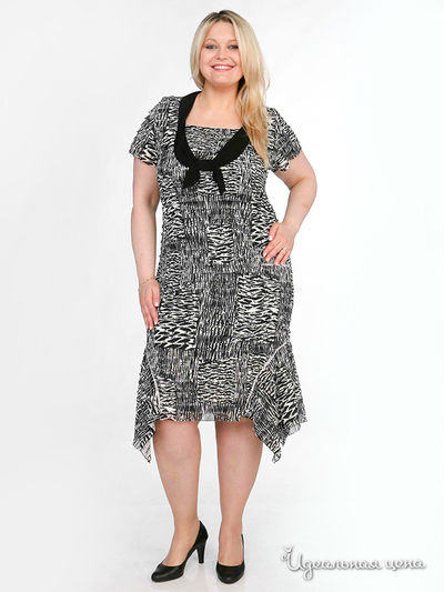 Платье Зар-Стиль, цвет цвет черный / белый