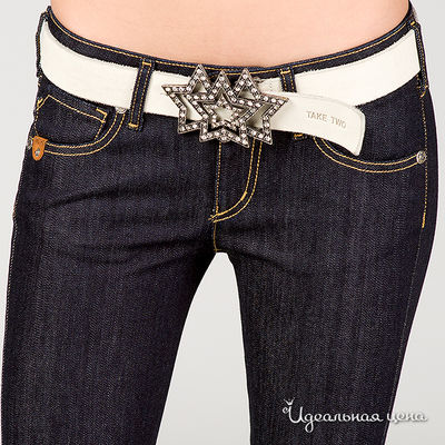 Женский ремень , белый Take Two