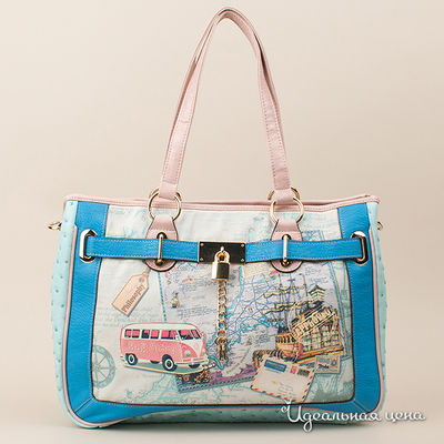 Сумка Glorius, цвет цвет голубой / розовый