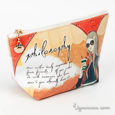 Косметичка Glorius, цвет цвет песочный / оранжевый