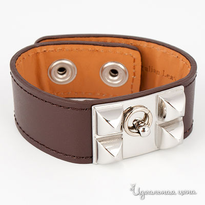 Браслет Glorius, цвет цвет коричневый / серебро