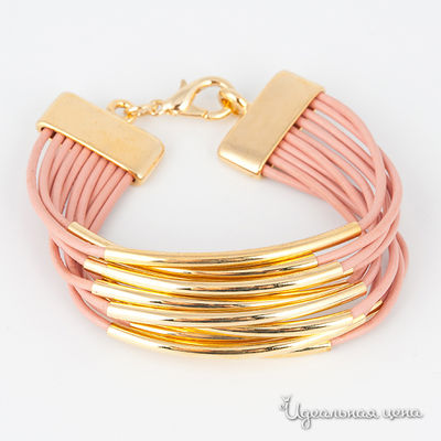 Браслет Glorius, цвет цвет светло-розовый / золото