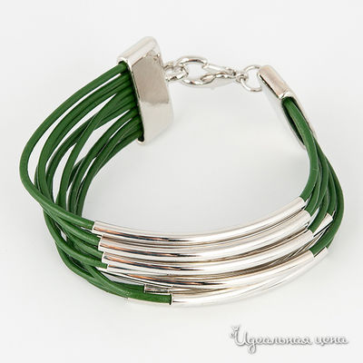 Браслет Glorius, цвет цвет зеленый / серебряный