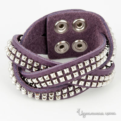 Браслет Glorius, цвет цвет сиреневый / серебряный