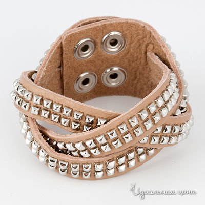 Браслет Glorius, цвет цвет светло-коричневый / серебряный