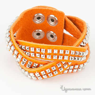 Браслет Glorius, цвет цвет оранжевый / серебряный