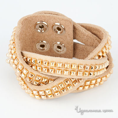 Браслет Glorius, цвет цвет бежевый / золотой