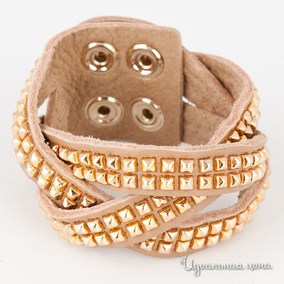 Браслет Glorius, цвет цвет светло-коричневый / золотой