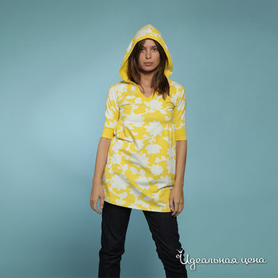 Толстовка Roxy, цвет цвет желтый / белый